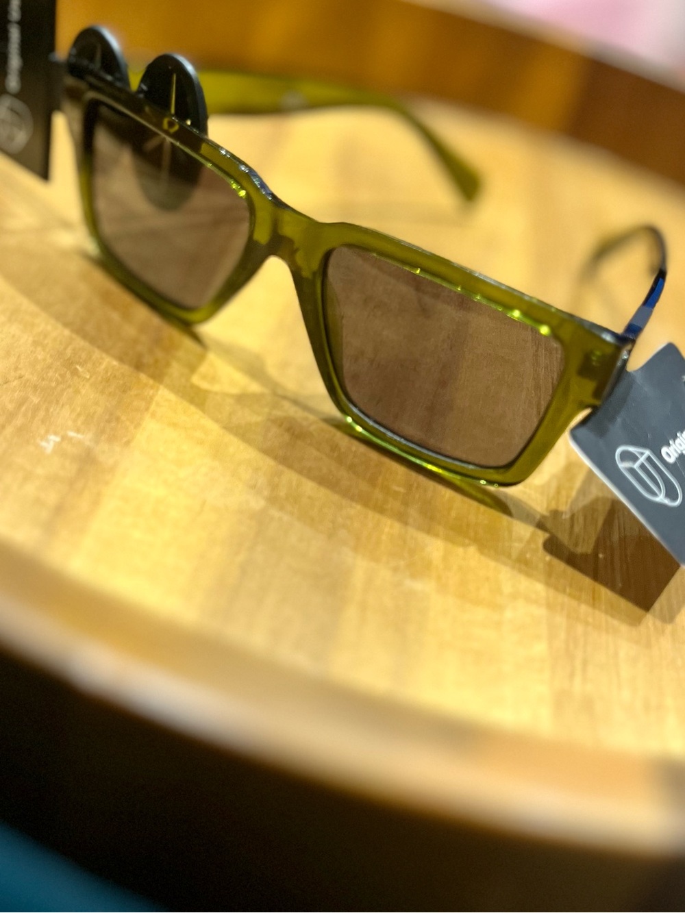 Original Use - Green Rectangular Framed Sunglasses